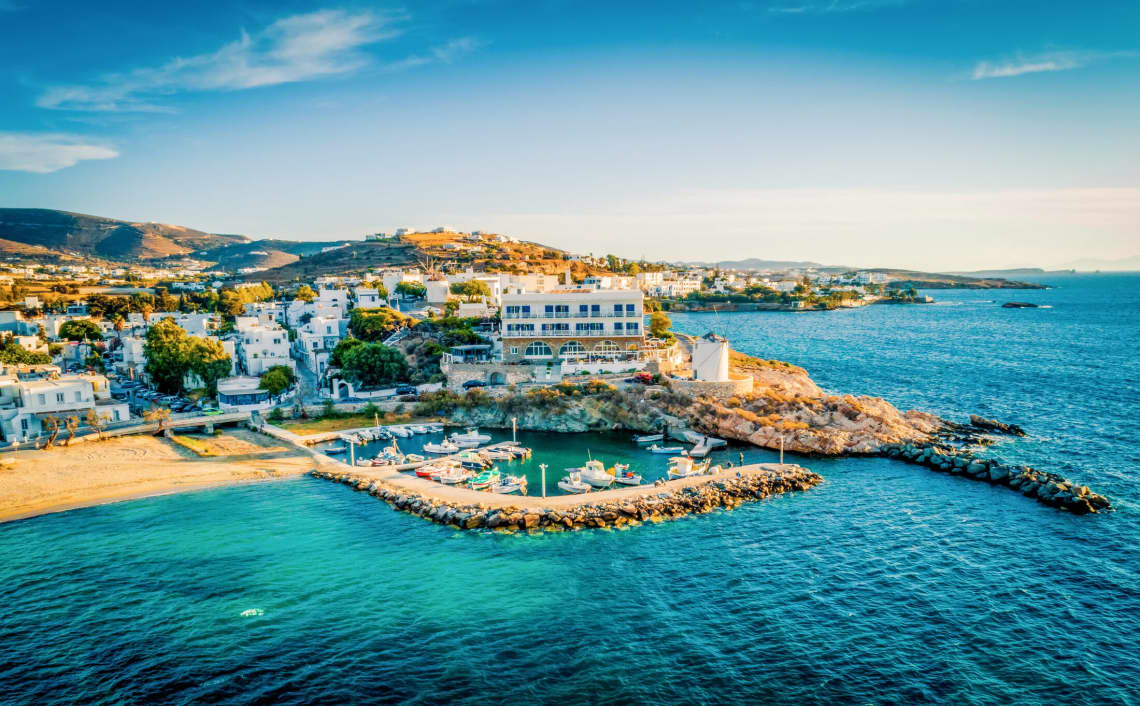 Coast of the Cyclades Islands in Greece