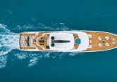 ALISA 164ft Mangusta completed superyacht - aerial view