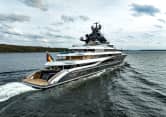 KISMET 400ft Lurssen completed superyacht - profile view