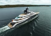 KISMET 400ft Lurssen completed superyacht - profile view
