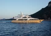 VIRTUE 120ft Benetti luxury yacht charter - profile view