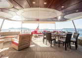 VIRTUE 120ft Benetti luxury yacht charter - sundeck