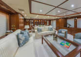 NAMASTE 121ft Benetti luxury yacht charter - main salon