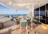 MYSTIC 151ft CMB Yachts sold superyacht - dining area