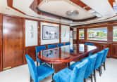 TASIA 131ft Westport Yachts sold superyacht - dining area