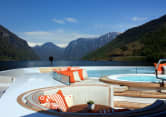 Hermitage completed yacht deck