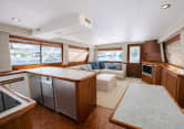 AMAZING GRACE 59ft Hatteras luxury yacht for sale - main salon
