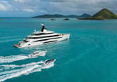 AMOR À VIDA 220ft CRN superyacht charter - aerial view