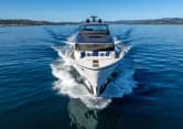 BELLE DE NUIT 88ft Sanlorenzo luxury yacht charter - bow view