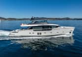 BELLE DE NUIT 88ft Sanlorenzo luxury yacht charter - profile view