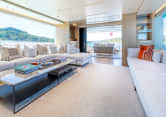 BELLE DE NUIT 88ft Sanlorenzo luxury yacht charter - main salon