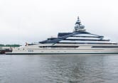 OPUS 464ft Lurssen completed superyacht - profile view