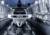 OPUS 464ft Lurssen completed superyacht - bow view