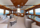 CA’D’ZAN 80ft Hatteras sold superyacht - main salon