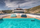 FELICITÀ 164ft Mangusta completed superyacht - sundeck