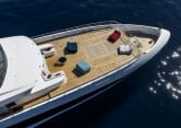 FELICITÀ 164ft Mangusta completed superyacht - aerial view