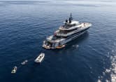 FELICITÀ 164ft Mangusta completed superyacht - profile view