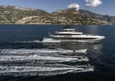 FELICITÀ 164ft Mangusta completed superyacht - profile view