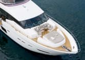 LADY J 88ft Princess luxury yacht for sale - aerial view