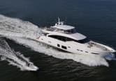 LADY J 88ft Princess luxury yacht for sale - aerial view
