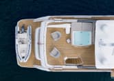 LADY J 88ft Princess luxury yacht for sale - aerial view