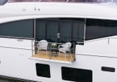 LADY J 88ft Princess luxury yacht for sale - aft exterior view