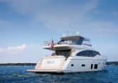 LADY J 88ft Princess luxury yacht for sale - aft exterior view