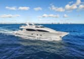 LE REVE 110ft Lazzara Yachts luxury yacht charter - profile view