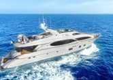 LE REVE 110ft Lazzara Yachts luxury yacht charter - profile view