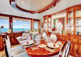 LE REVE 110ft Lazzara Yachts luxury yacht charter - dining area