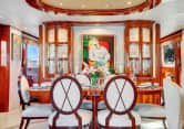 LE REVE 110ft Lazzara Yachts luxury yacht charter - dining area