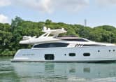 MONTRACHET 80ft Ferretti Yachts sold superyacht - profile view