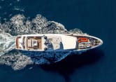 MEDIALLY 152ft Baglietto sold superyacht - aerial view