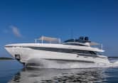 MYSTERE 109ft Mangusta sold superyacht - profile view