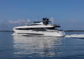 MYSTERE 109ft Mangusta sold superyacht - profile view