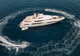 MEDIALLY 152ft Baglietto sold superyacht - aerial view
