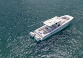 SHOWTIME 43ft Freeman Boatworks luxury yacht for sale - aerial view