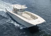 SHOWTIME 43ft Freeman Boatworks luxury yacht for sale - profile view