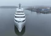 O3 318ft Lurssen completed superyacht - bow view