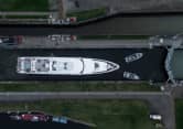 AVANTI 243ft Amels completed superyacht - aerial view