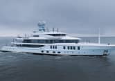 AVANTI 243ft Amels completed superyacht - profile view
