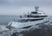 AVANTI 243ft Amels completed superyacht - profile view