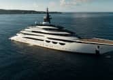 AHPO 378ft Lurssen completed superyacht - profile view