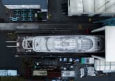 JASSJ 336ft Lurssen new build superyacht - aerial view