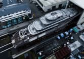 JASSJ 336ft Lurssen new build superyacht - aerial view