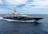 TIS 366ft Lurssen completed superyacht - profile view