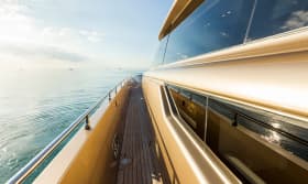 FIVE WAVES 118ft AB Yachts sold superyacht - aft exterior view
