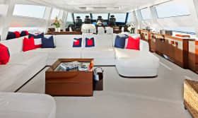 FIVE WAVES 118ft AB Yachts sold superyacht - main salon