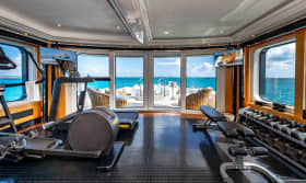 MARGUERITE 201ft Lurssen sold superyacht - gym
