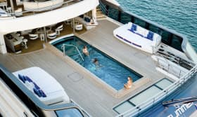 CC-SUMMER 312ft Lurssen sold superyacht - aerial view
